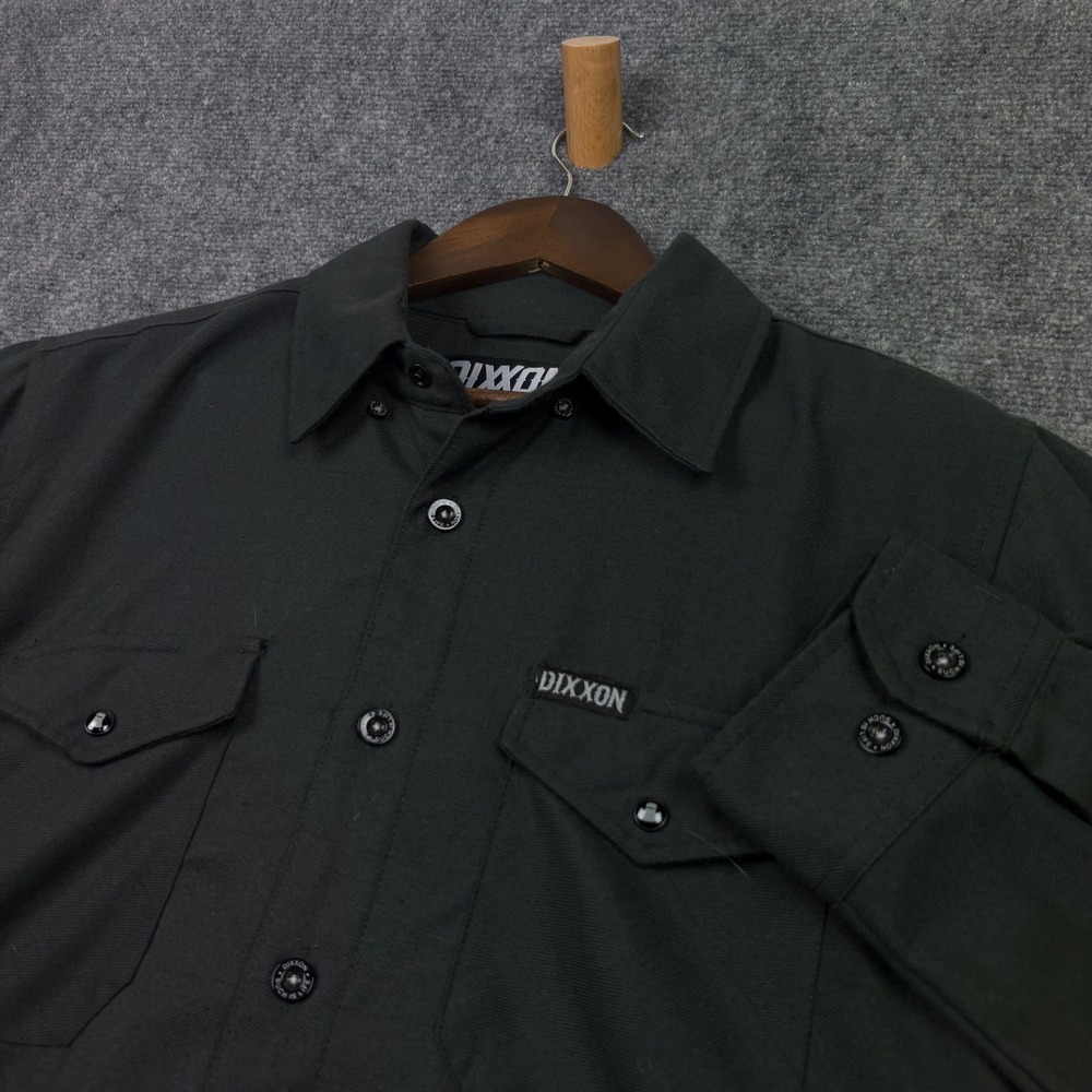Dixxon Flannel Company The Ned Shirt Mens Medium Black Button Up Workwear Top